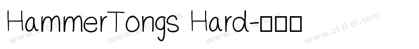 HammerTongs Hard字体转换